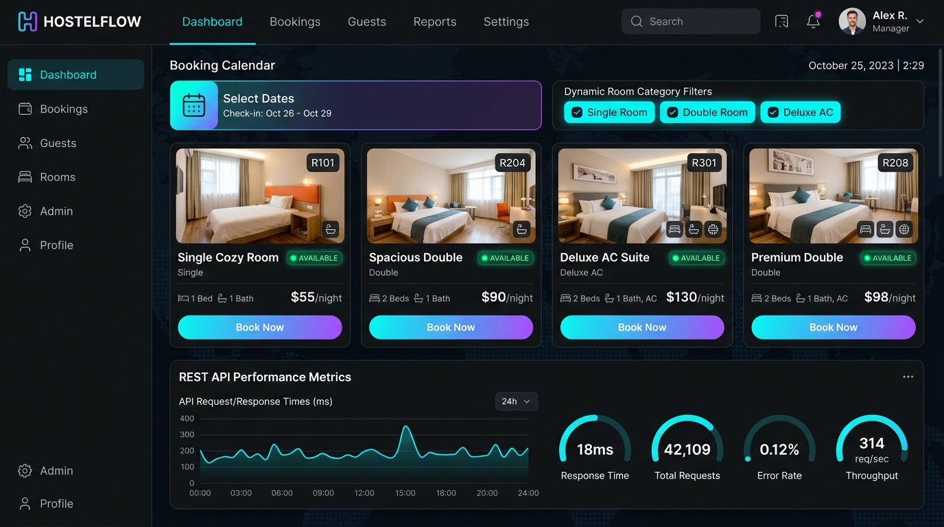 Hostel Booking System - Backend API